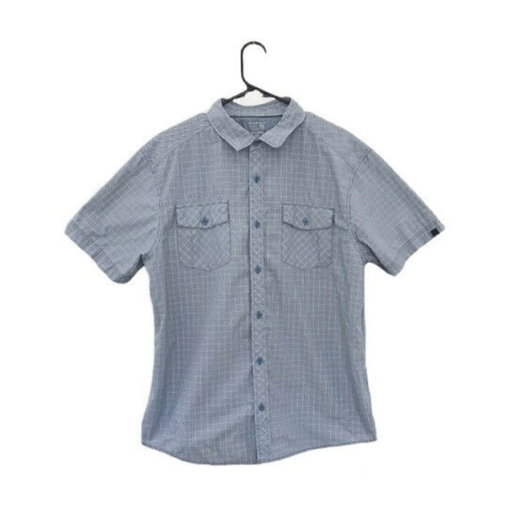 Mountain Hardwear Blue Plaid Button Up Shirt L